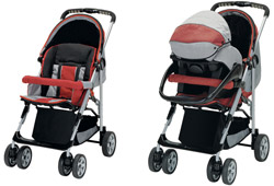  +   RECARO Travel System RED/SILVER