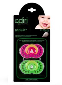  Adiri Heart Pacifiers (2 ),  2, 6-18 