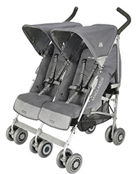 Коляска трость для двойни Maclaren Twin Techno Charcoal