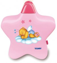 Музыкальный ночник-проектор Tomy «Звездочка» (розовый)