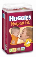 Huggies Хаггис Подгузники Natural Fit 4-9 кг 56 шт.