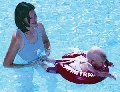 Детский надувной круг для плавания "classic" Swimtrainer красный