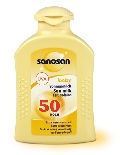 Солнцезащитное молочко для малышей SPF 50 SANOSAN, 200 мл